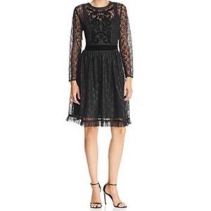 *JUST REDUCED* Nanette Lepore Velvet-trim Lace Dress size 2